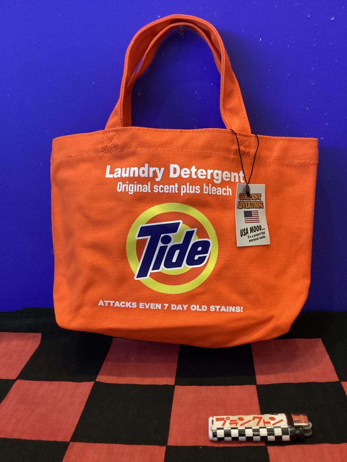 画像1: ミニトートバッグ（DETERGENT/オレンジ）