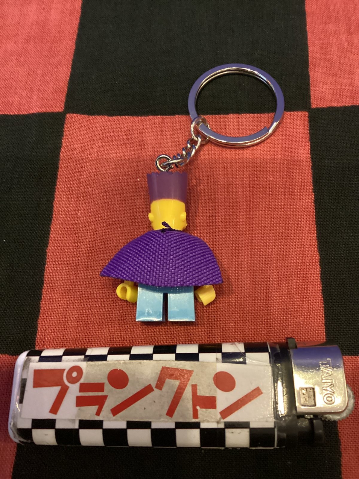 画像2: LEGO風ブロック　キャラクターキーホルダー(シンプソンズ/バートマン)