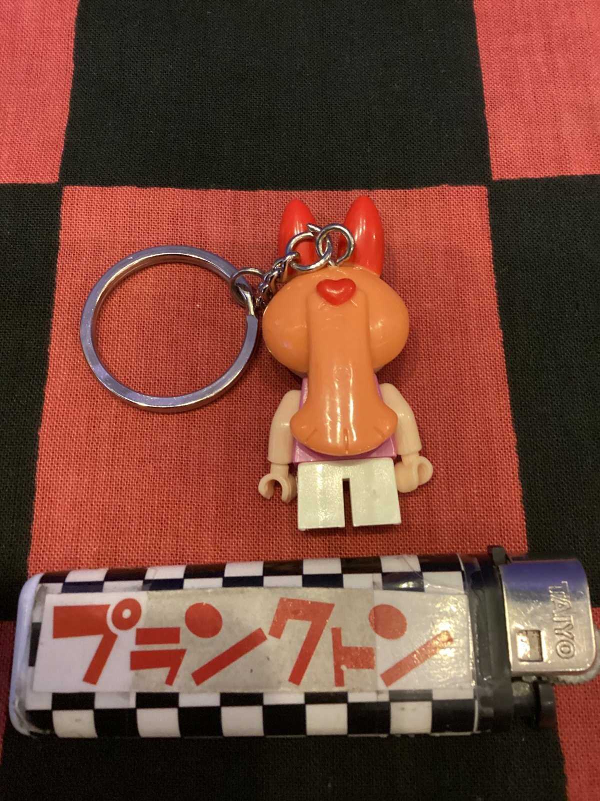 画像2: LEGO風ブロック　キャラクターキーホルダー(パワーパフガールズ/ブロッサム)