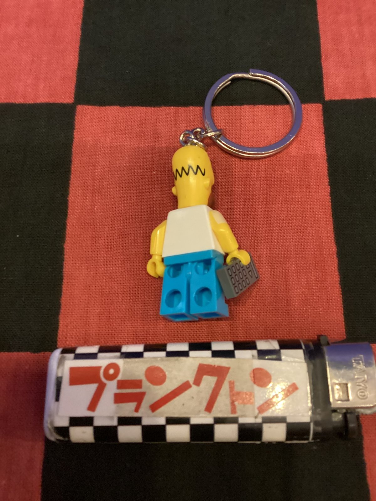 画像2: LEGO風ブロック　キャラクターキーホルダー(シンプソンズ/ホーマー）