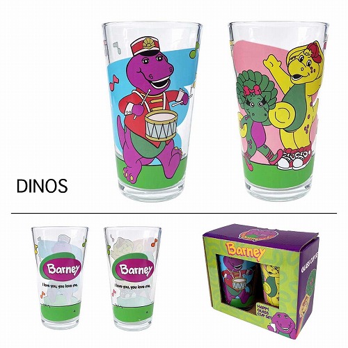 画像1: アメリカン　グラスロングタンブラー　2ｐセット　（バーニー）