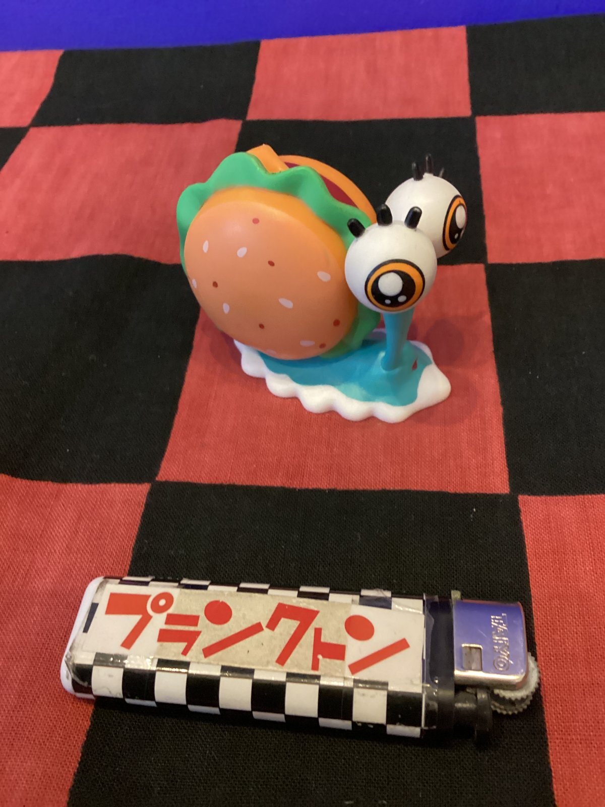 画像1: スポンジボブ　PVCミニフィギュア（ハンバーガー/ゲイリー）