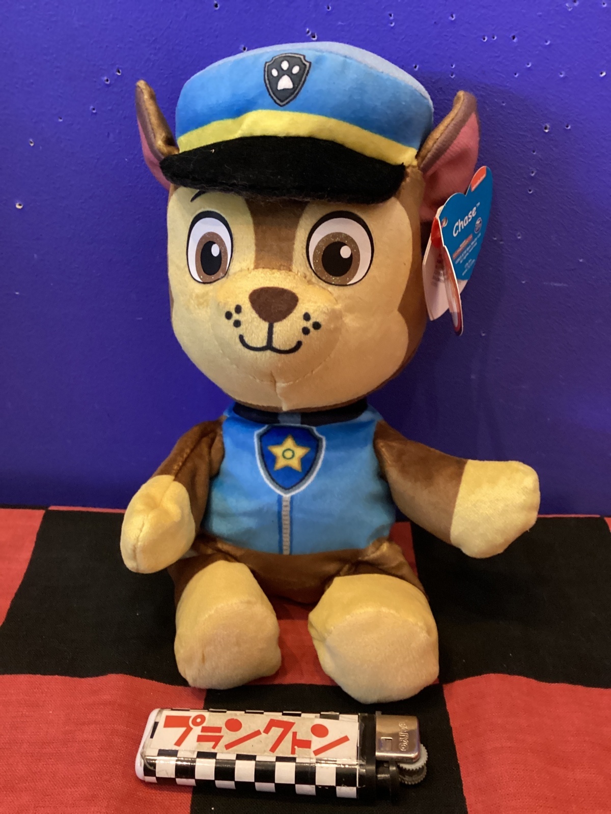 画像1: パウパトロール　TyぬいぐるみM （Chase/チェイス)
