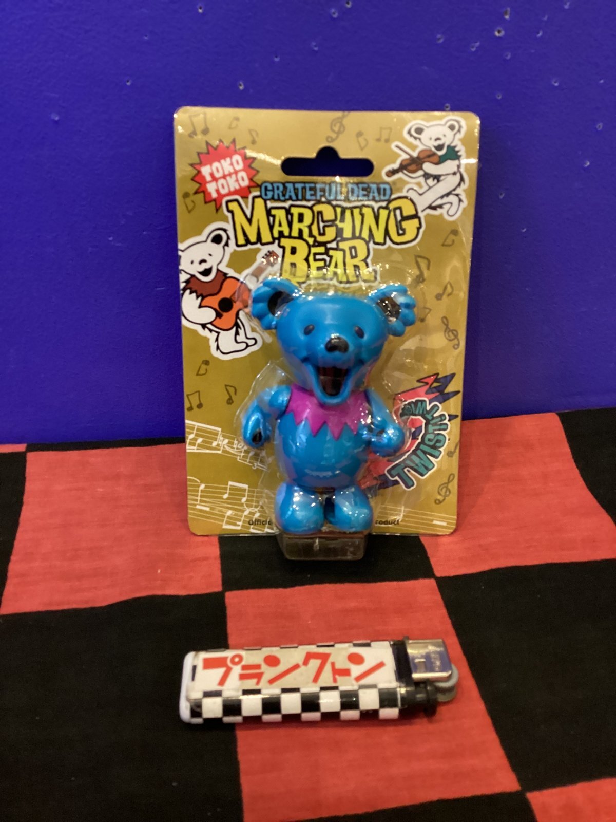 画像1: デッドベア　マーチングベア ぜんまい（ブルー）