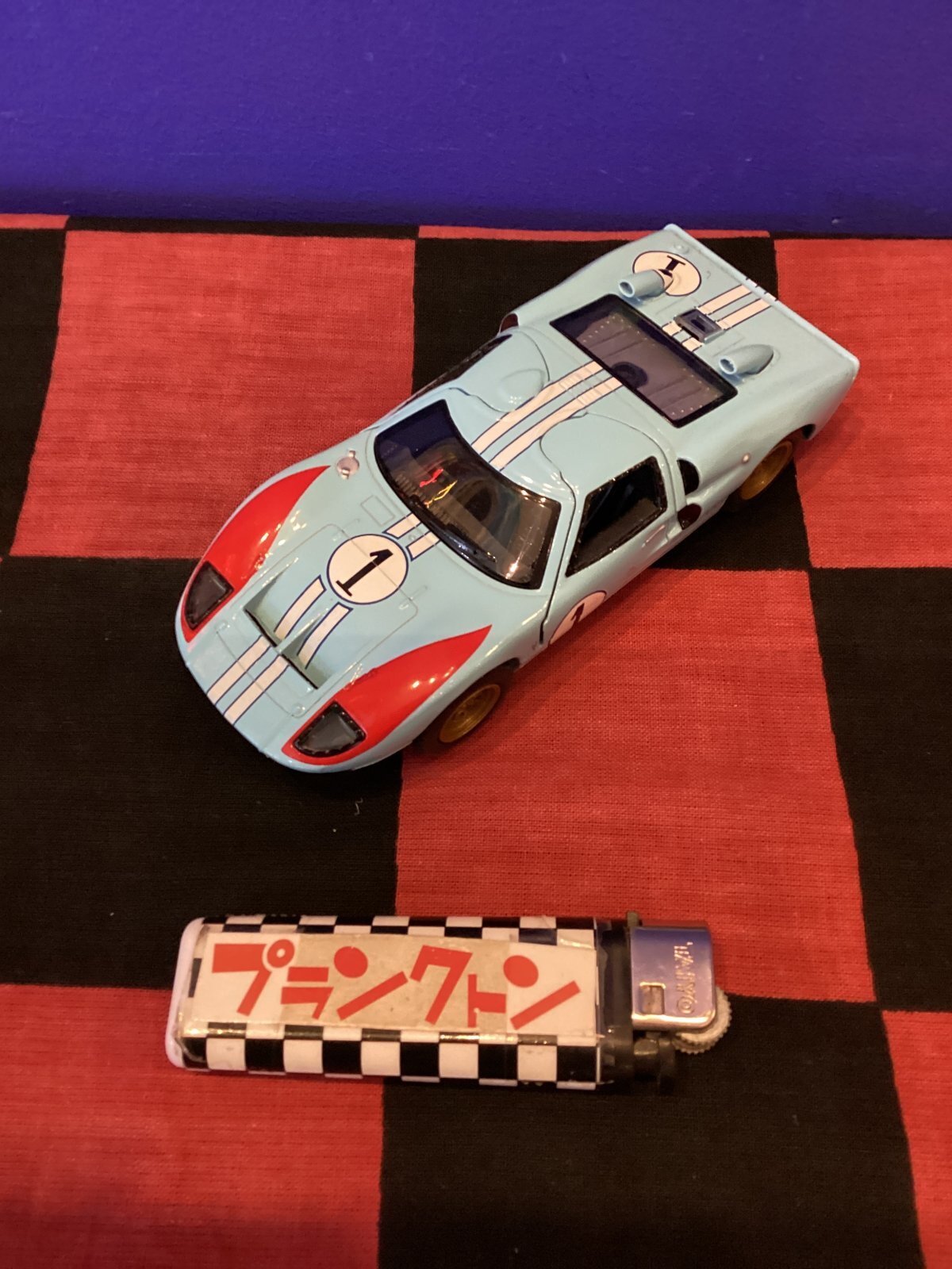 画像1: ダイキャストミニカー（1966 Ford GT40 MK/1  水色)