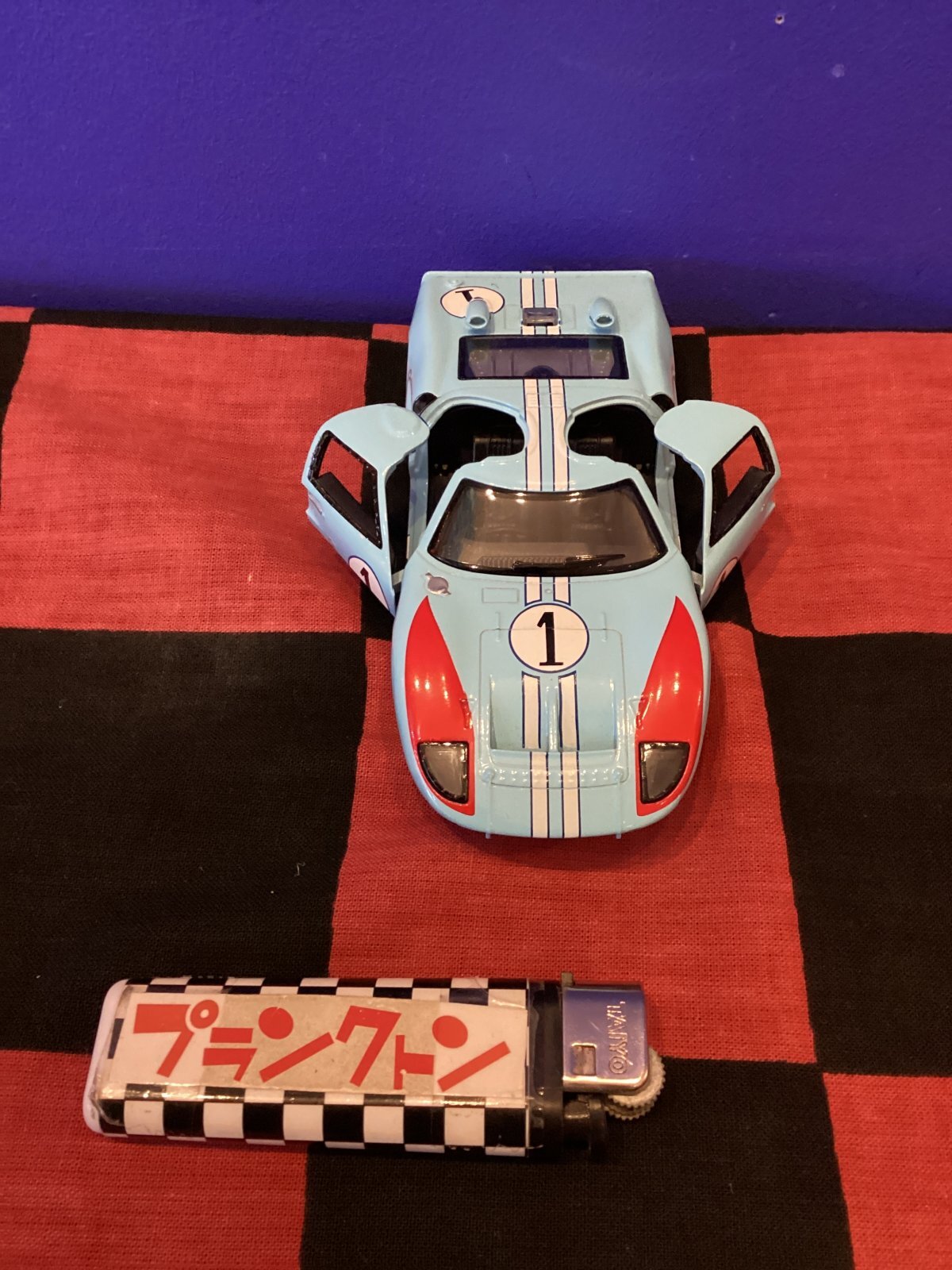 画像2: ダイキャストミニカー（1966 Ford GT40 MK/1  水色)