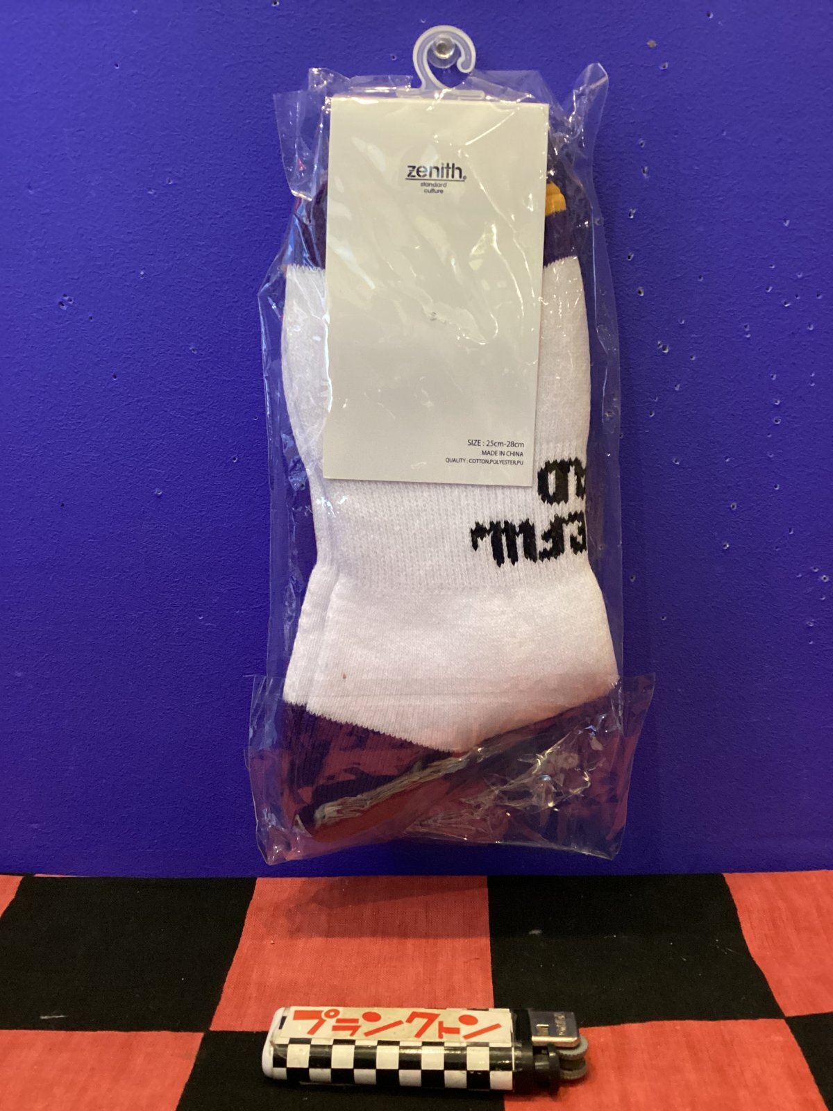 画像2: ハイソックス　靴下（デッドベア/ホワイト/イエロー/パープル）