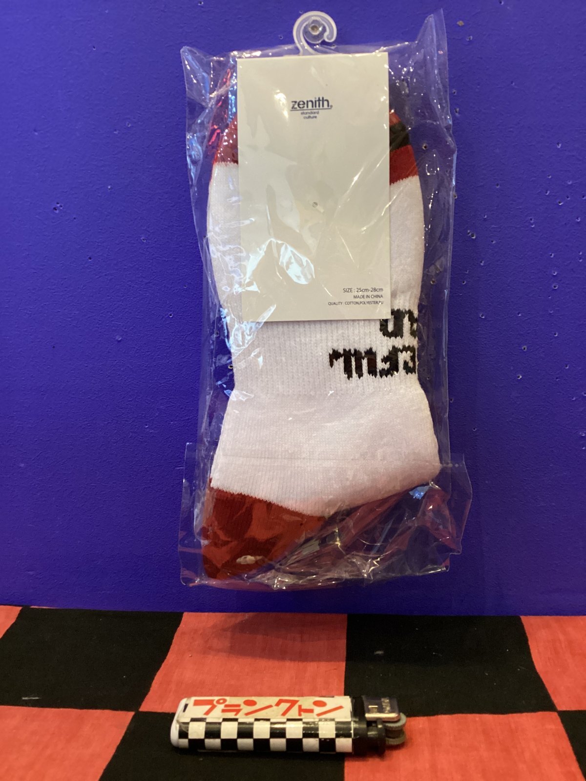 画像2: ハイソックス　靴下（デッドベア/ホワイト/ブラック/レッド）