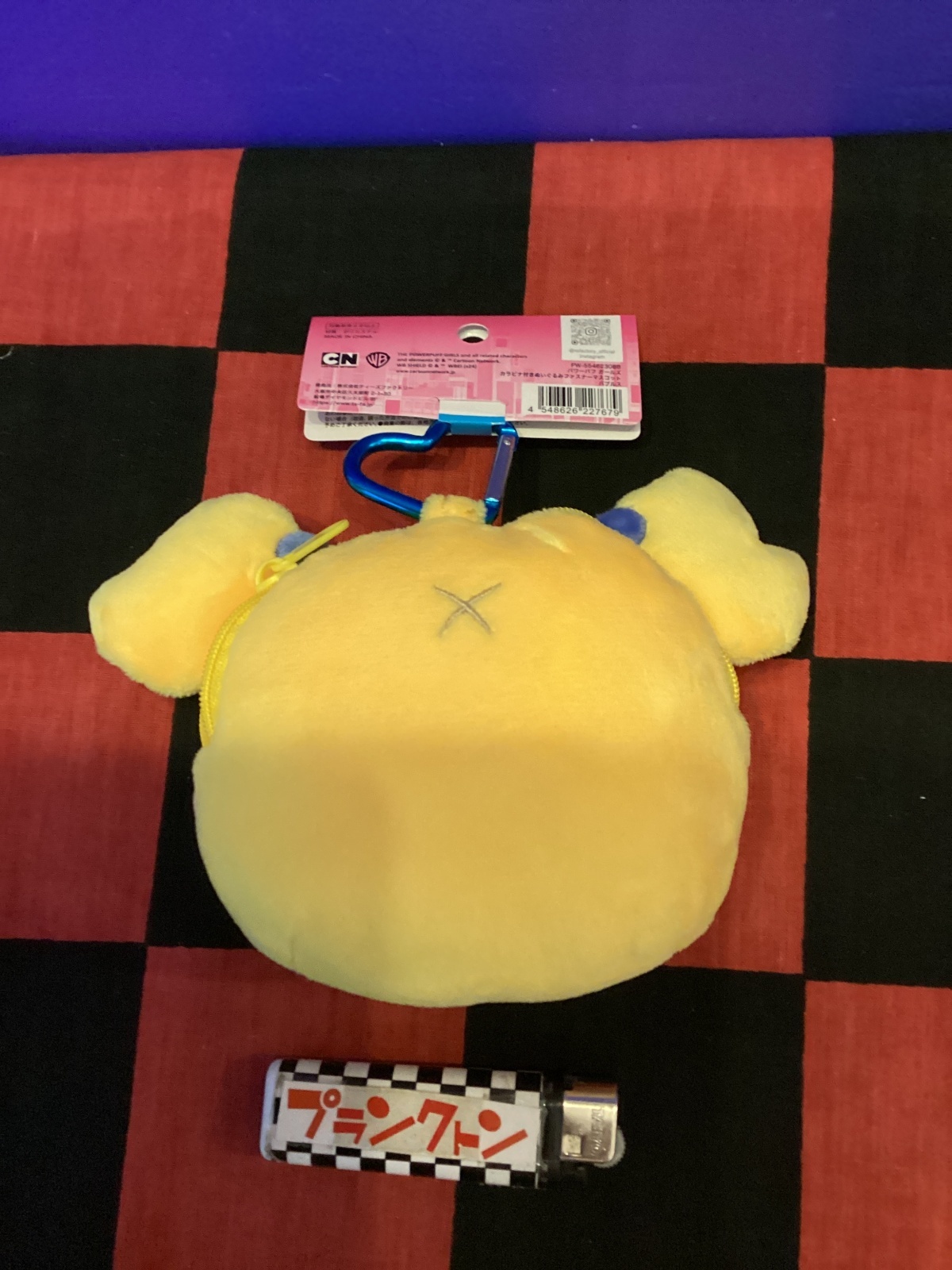 画像2: パワーパフ　ガールズ　カラビナ付きぬいぐるみファスナーマスコット（バブルス）