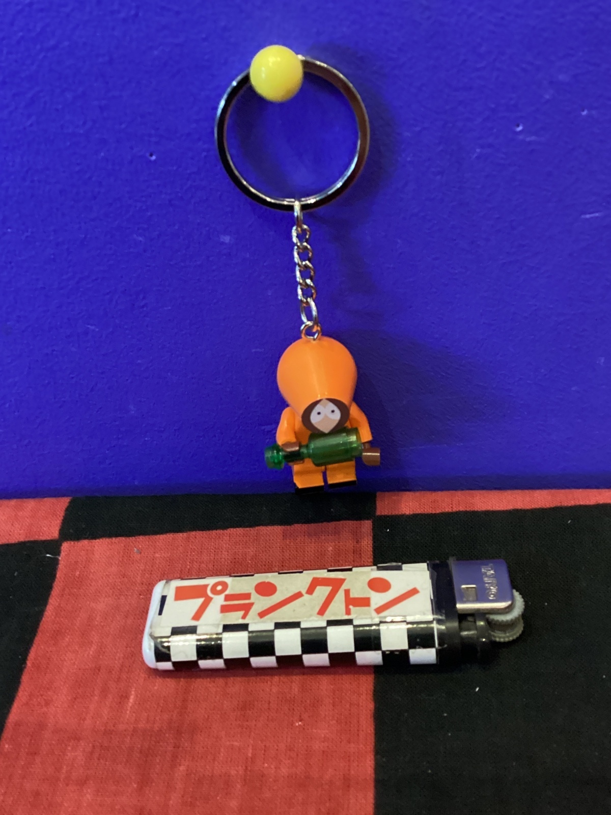 画像1: LEGO風ブロック　キャラクターキーホルダー(ケニー)