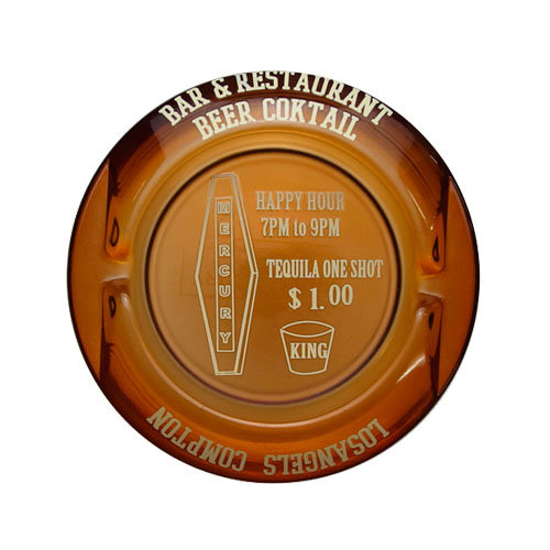 画像1: MERCURY アメリカンビンテージ　ガラストレイ(アンバーBEER COCKTAIL)