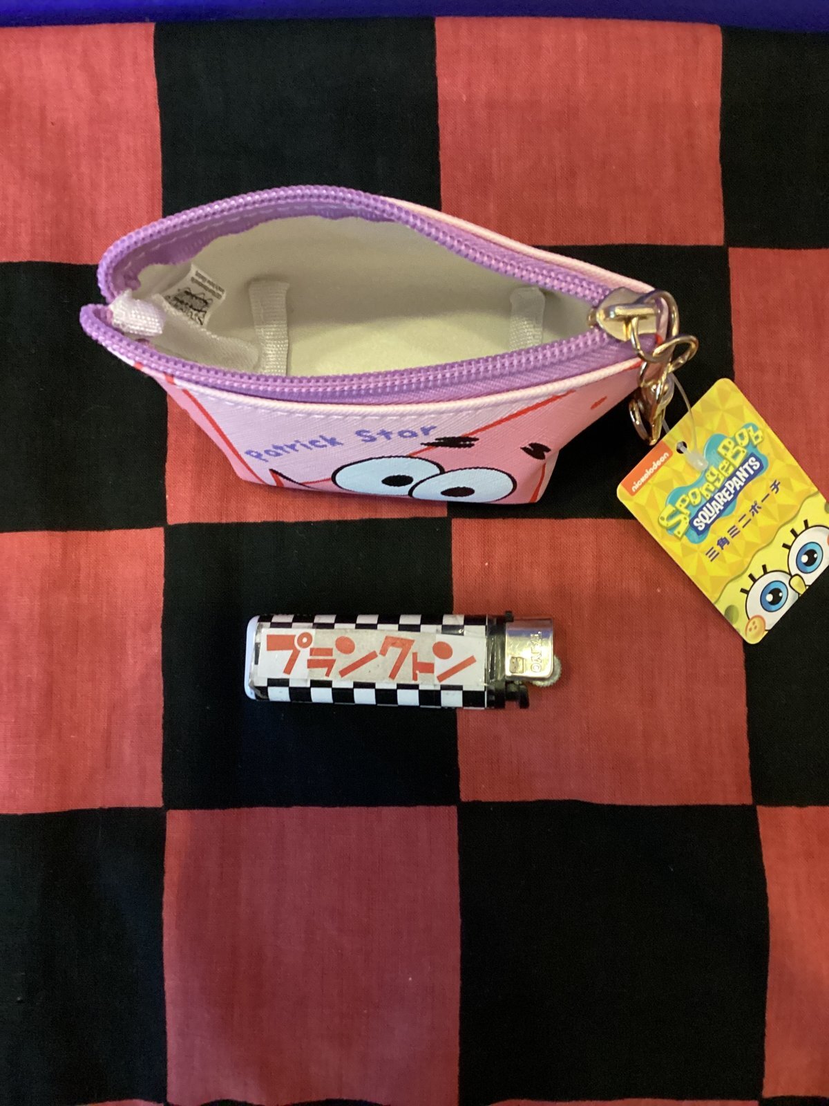 画像3: スポンジボブ　三角ミニポーチ（パトリック）