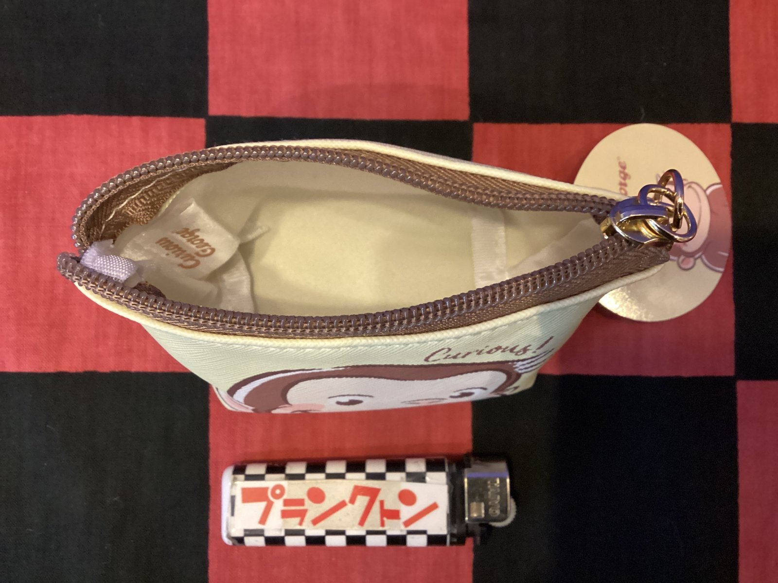 画像3: おさるのジョージ　三角ミニポーチ（ジョージアップ)