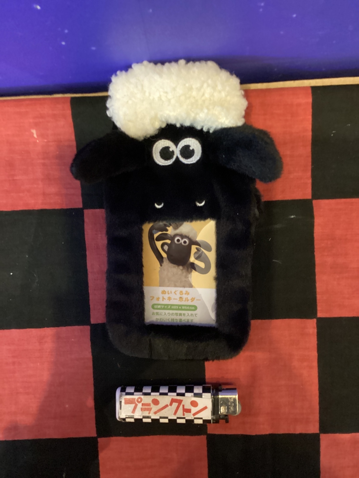 画像1: ひつじのショーン　ぬいぐるみフォトキーホルダー　（ショーン）