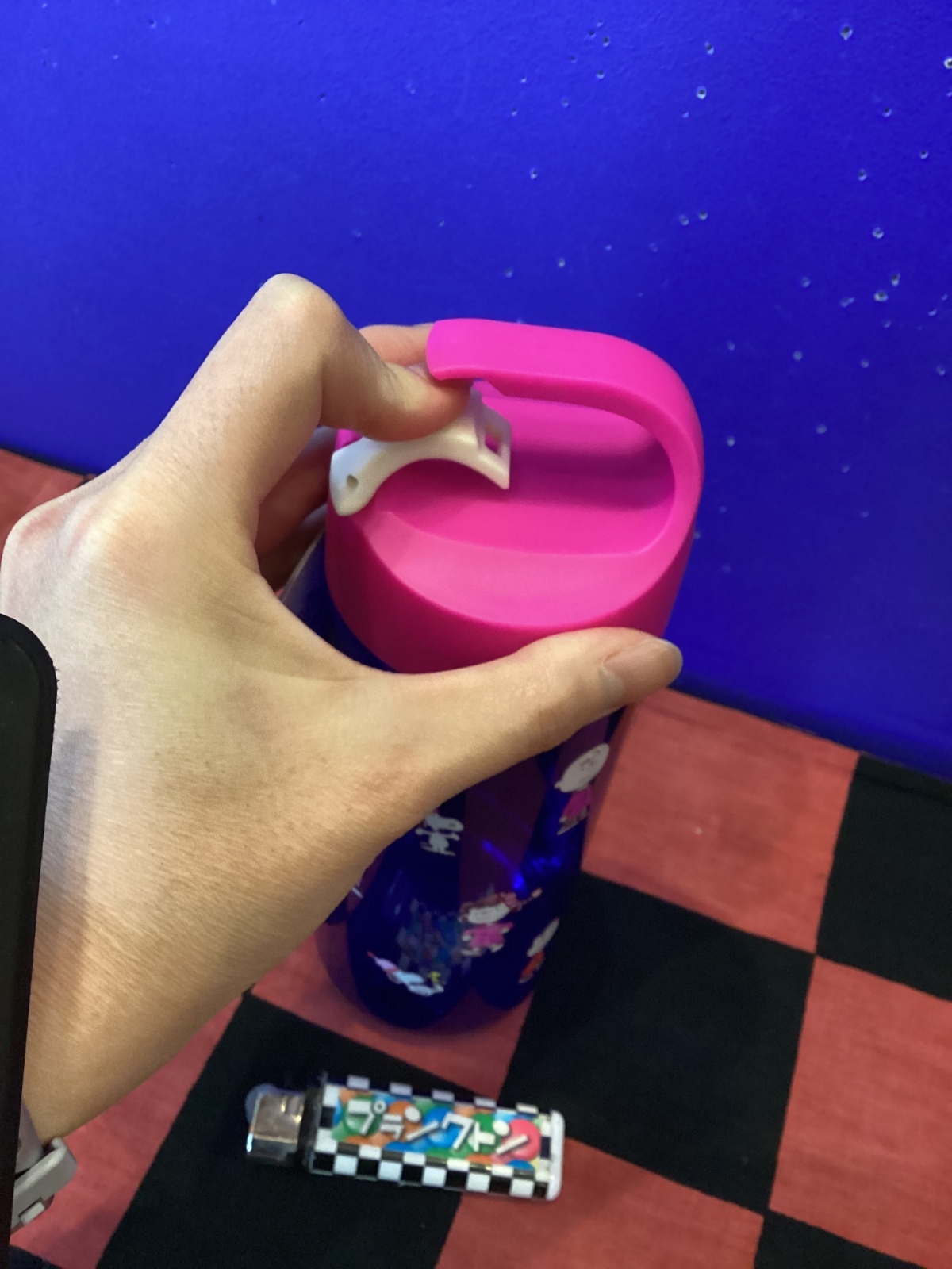 画像4: スヌーピー　ドリンクボトル　カラビナフック付き（ブルー/BEANIE）