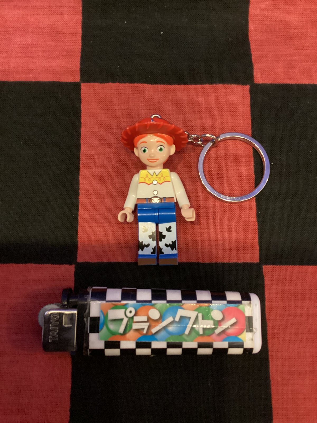 画像1: LEGO風ブロック　キャラクターキーホルダー(トイストーリー/ジェシー）